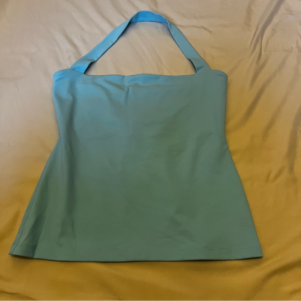 Susana Monaco Turquoise Fitted Halter Top Size Small - Picture 5 of 8